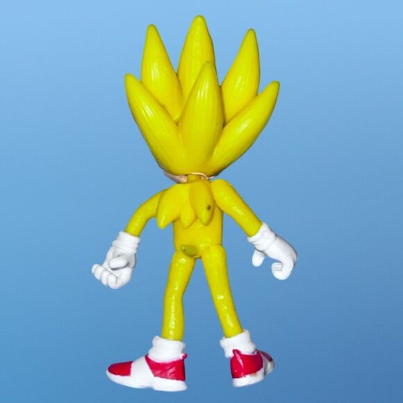Sonic the Hedgehog 2 Movie Super Sonic Bendable Action Figure 2.5” B1 - Picture 2 of 3